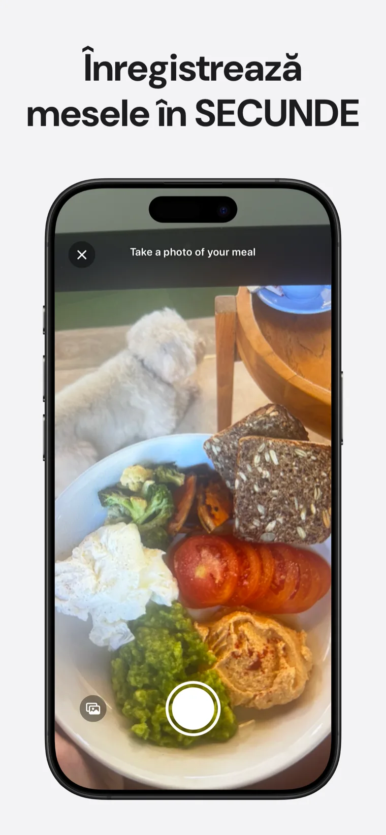 Înregistrează mesele în SECUNDE — Tracker Fibre bază de date căutabilă pentru înregistrare rapidă a alimentelor